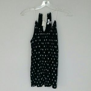 Old Navy Bohemian Black White Summer Shirt